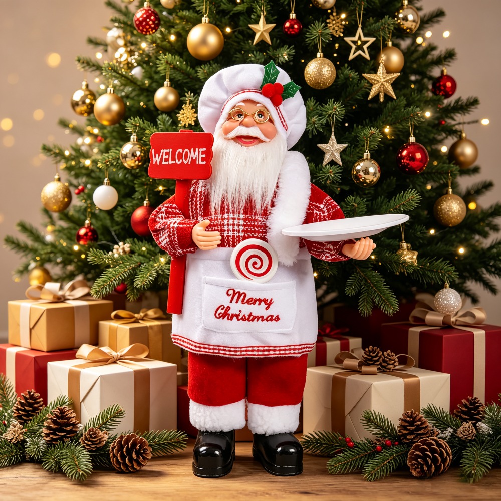 Vintage Collectible Santa - قطعة زينة مكتبية على شكل سانتا
