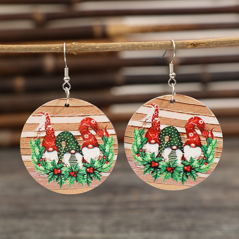 Vintage Collectible Santa - جديد خمر مجموعة عيد الميلاد الخشبية