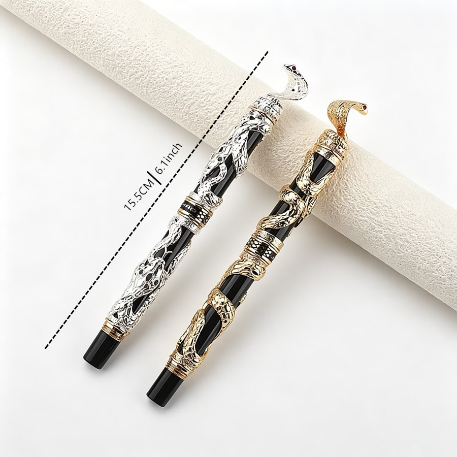 قلم حبر فاخر من جينهاو بنقش ثع - مراجعة Vintage Collectible Pens وسعره