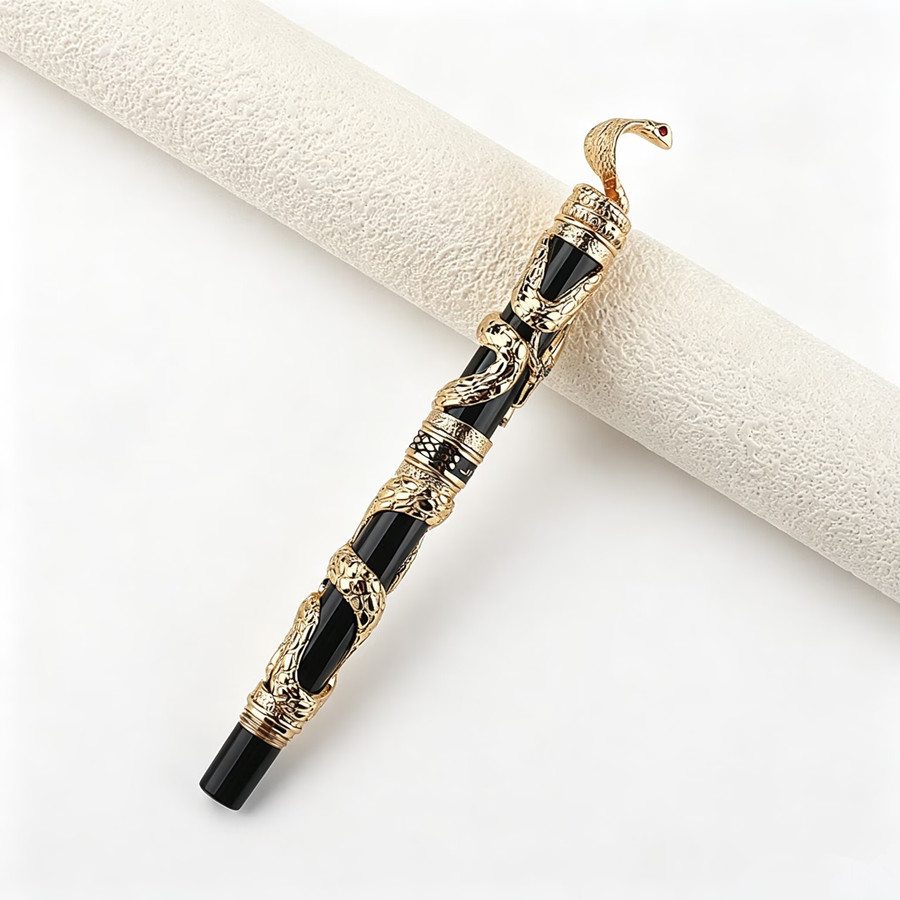 قلم حبر فاخر من جينهاو بنقش ثع - مراجعة Vintage Collectible Pens وسعره