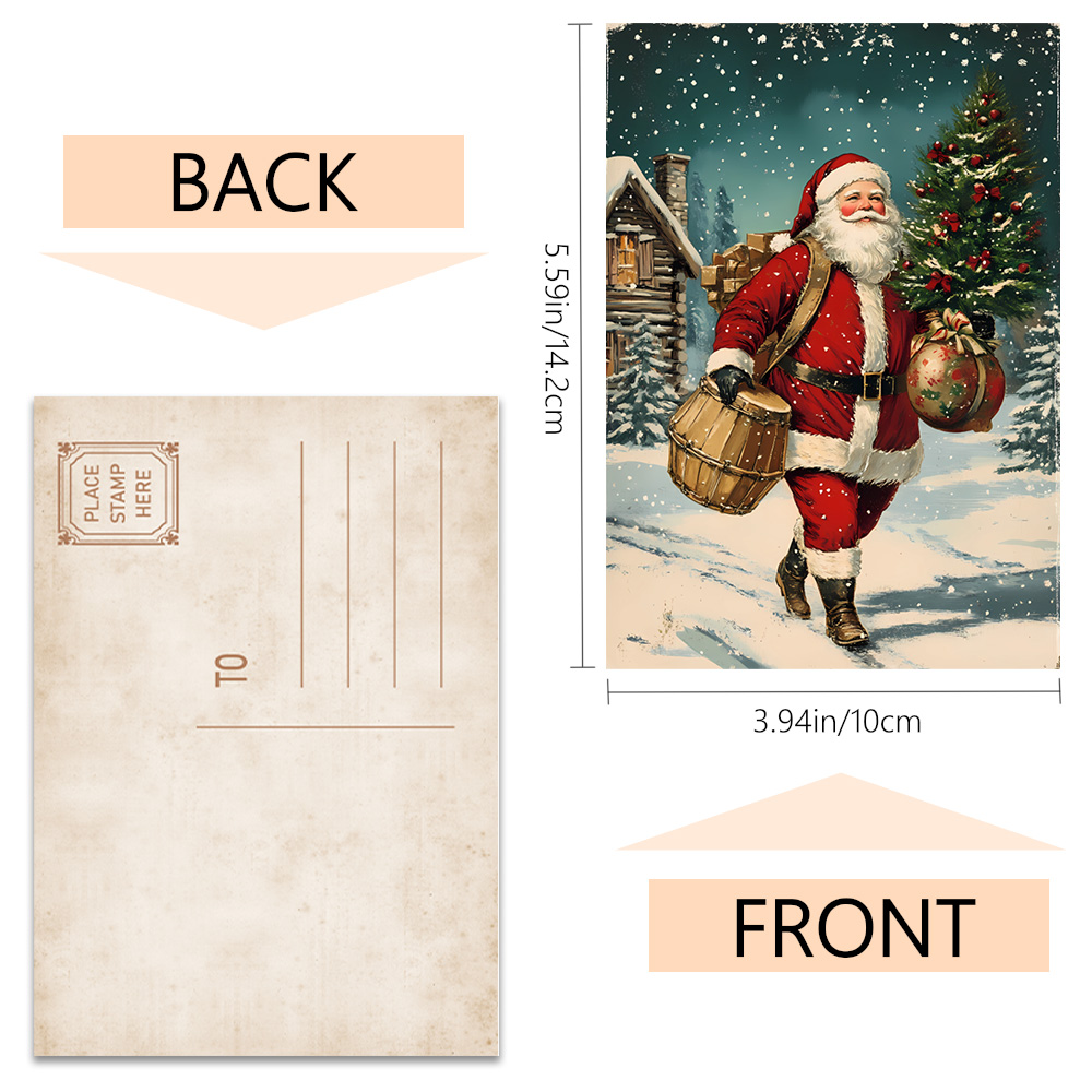 32 قطعة، بطاقات بريدية عتيقة ل - مراجعة Vintage Collectible Santa وسعره