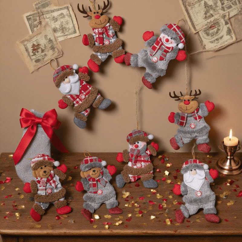 مجموعة من 3 قطع من الزينة المع - مراجعة Vintage Collectible Santa وسعره