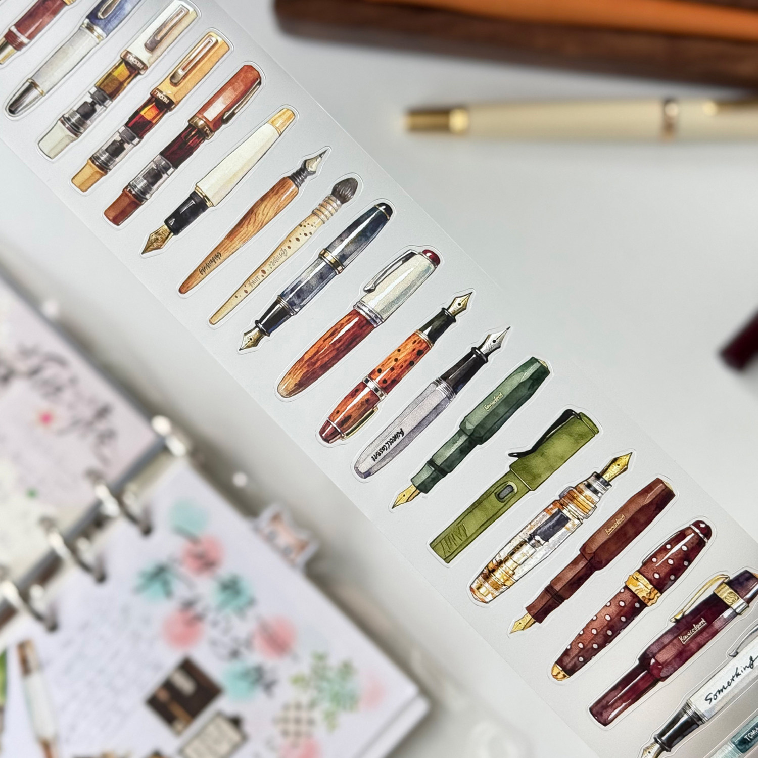 شريط ورق واشي من مجموعة DengDe - مراجعة Vintage Collectible Pens وسعره