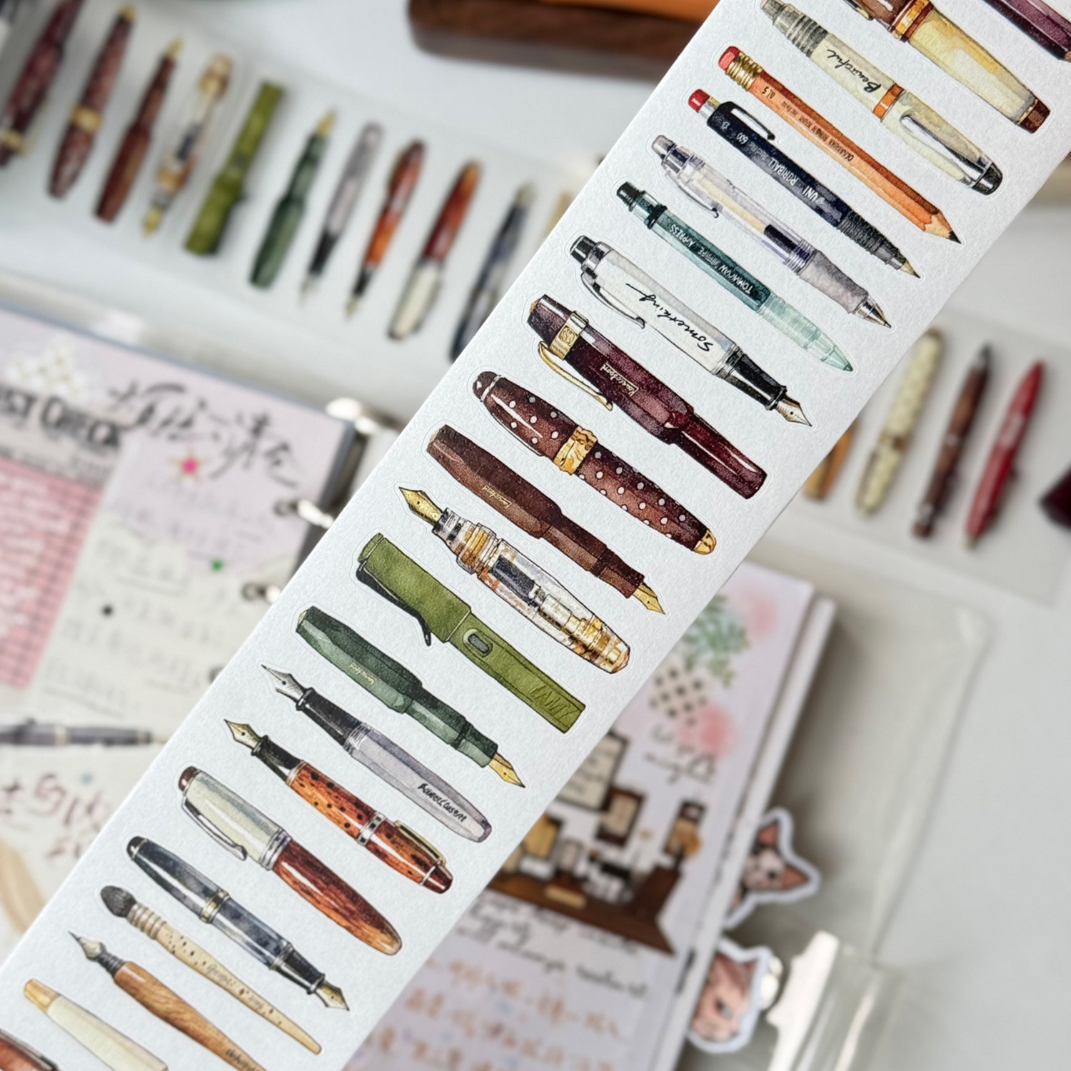 شريط ورق واشي من مجموعة DengDe - مراجعة Vintage Collectible Pens وسعره