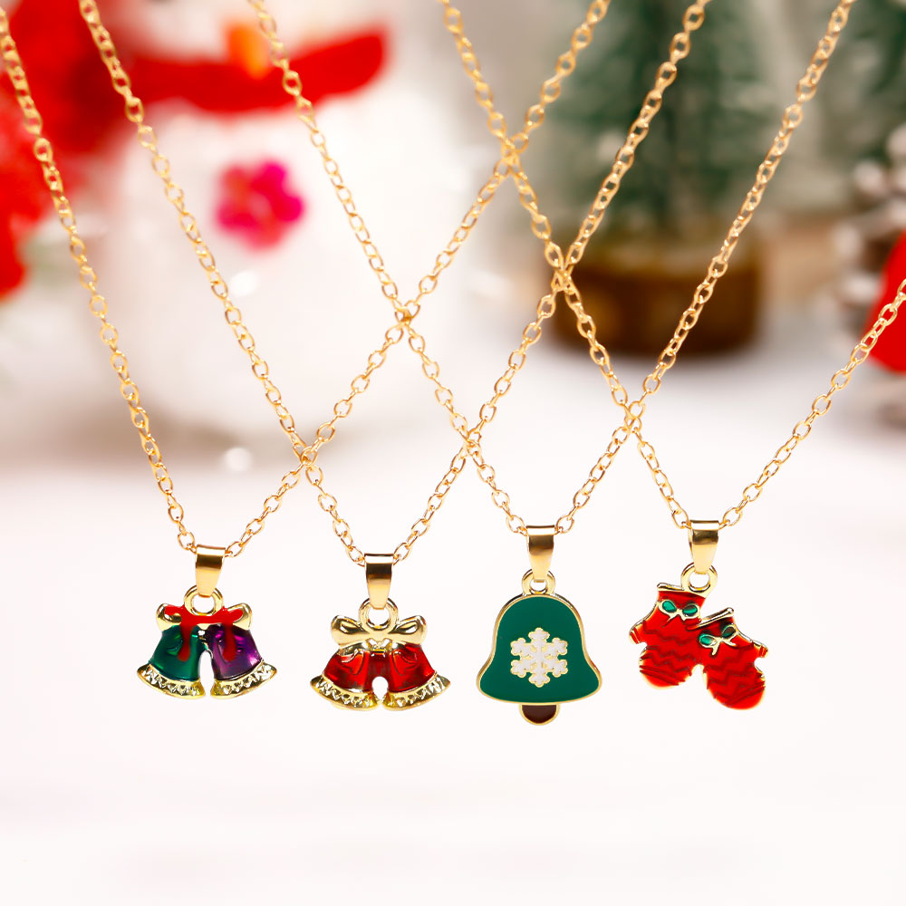 عيد الميلاد مجموعة قلادة ، الح - مراجعة Vintage Collectible Santa وسعره